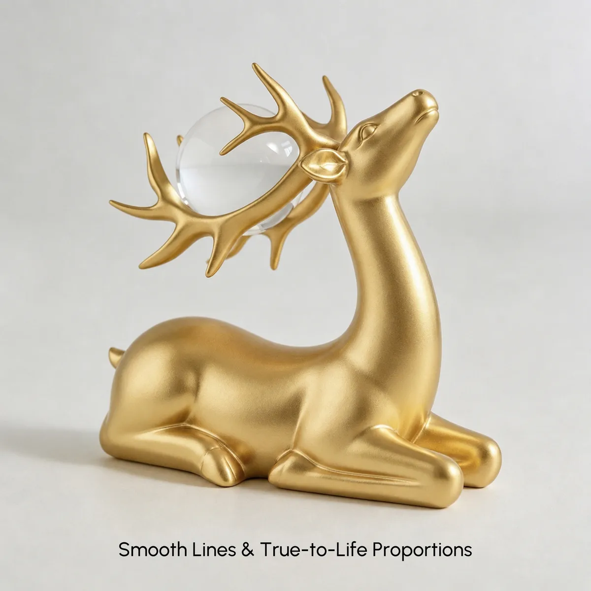 3PCS Black Deer Figurine with Decorative Plate Set Luxury Resin Animal Sculptures — image 19