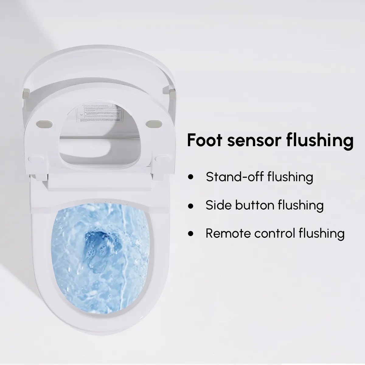 Set of Two Compact & Small Size Bidet Smart Toilet Floor Mounted Automatic Self-Clean — image 9