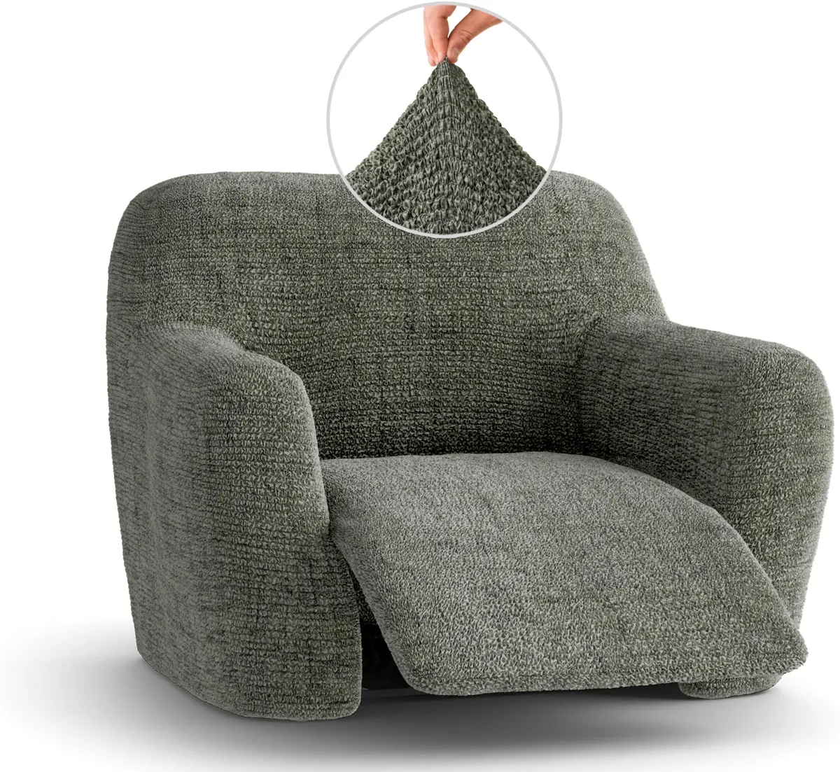Recliner Chair Slipcover - 1-Piece Furniture Protector - Form Fit, Machine Washable -Microfibra PrintedCollection — image 4