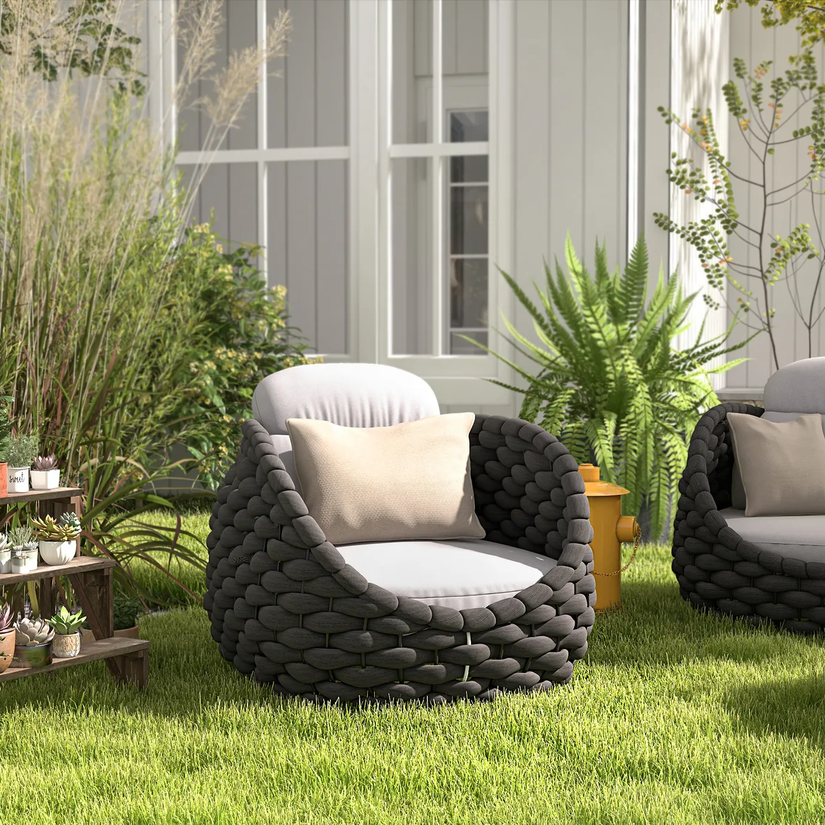 Cocaro Outdoor Aluminum & Rope Weave — image 4
