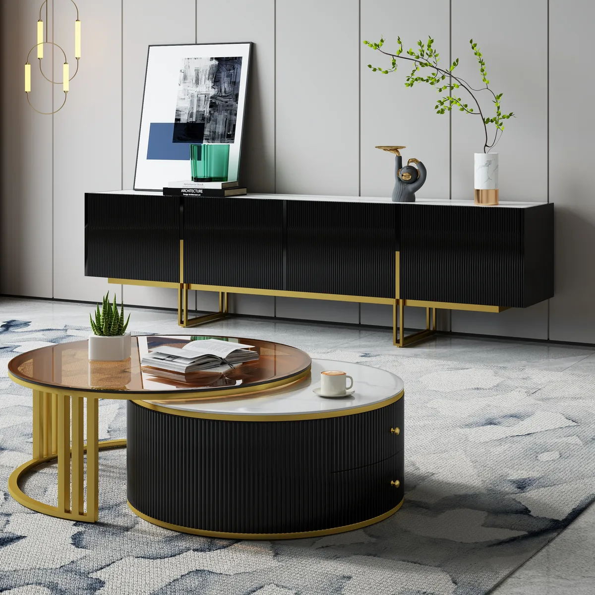 Grovyn Modern Nesting Sintered Stone Top — image 4
