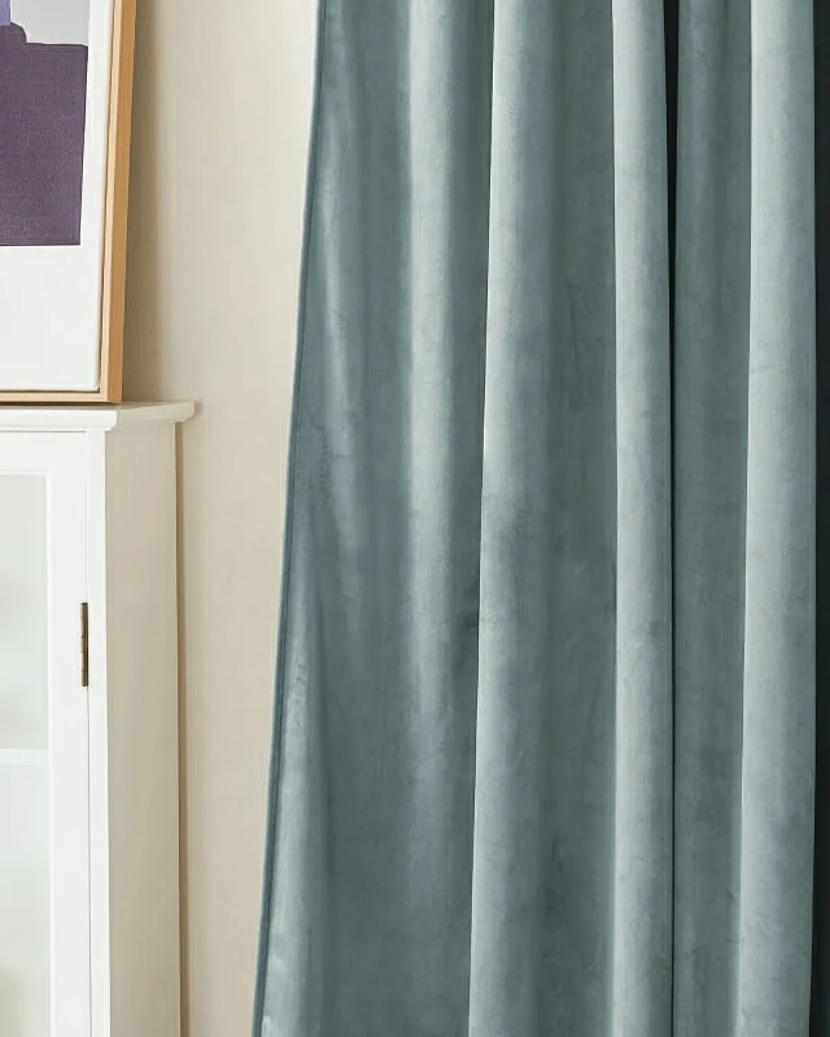 Classic 4 Layers Velvet Heavyweight Soundproof Thermal 100% Blackout Custom Curtain — image 4