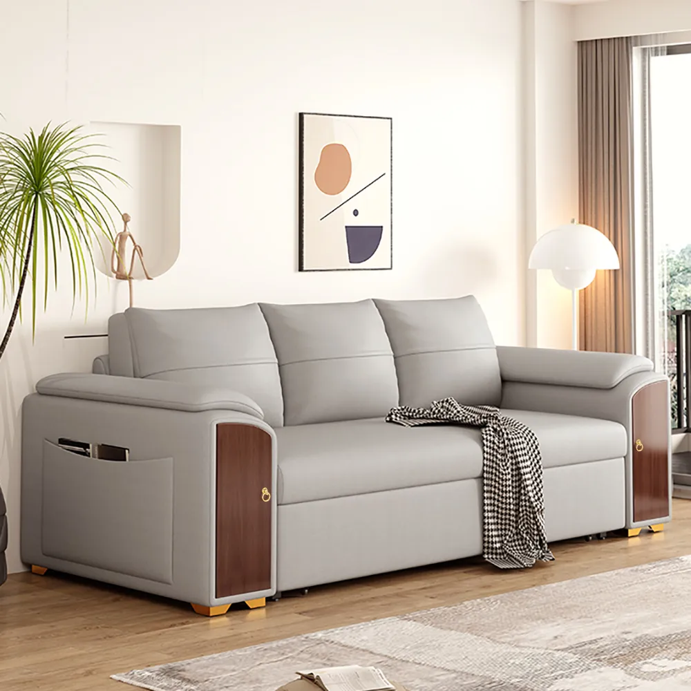 94.5" Pull Out Sofa Bed Convertible Sleeper with Lift-top Coffee Table — image 3