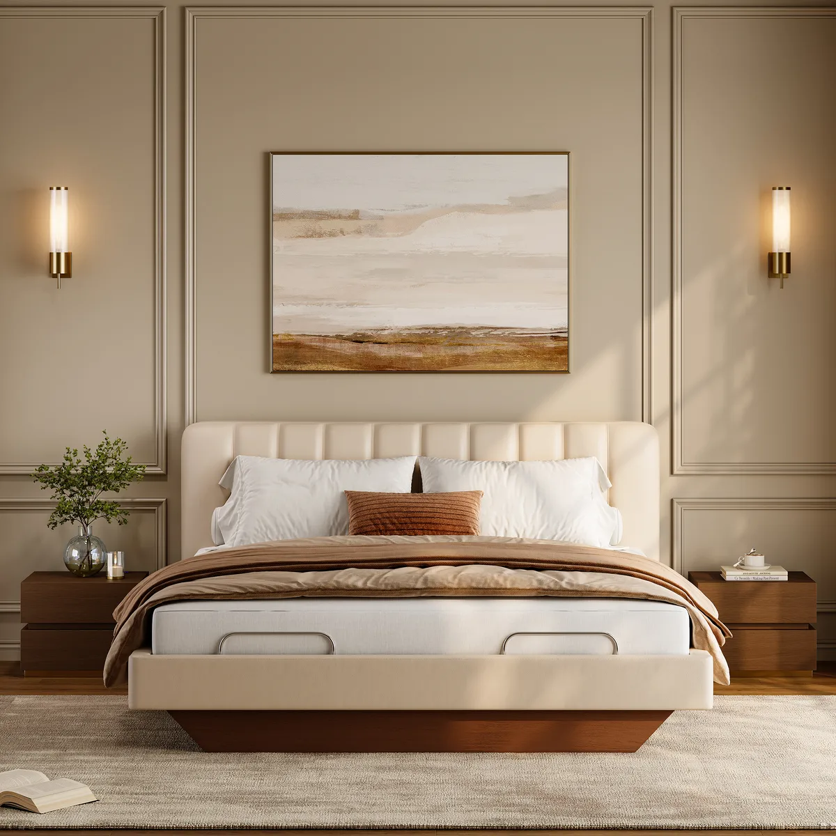 King Genuine Leather Zero Gravity Adjustable Bed Set — image 13
