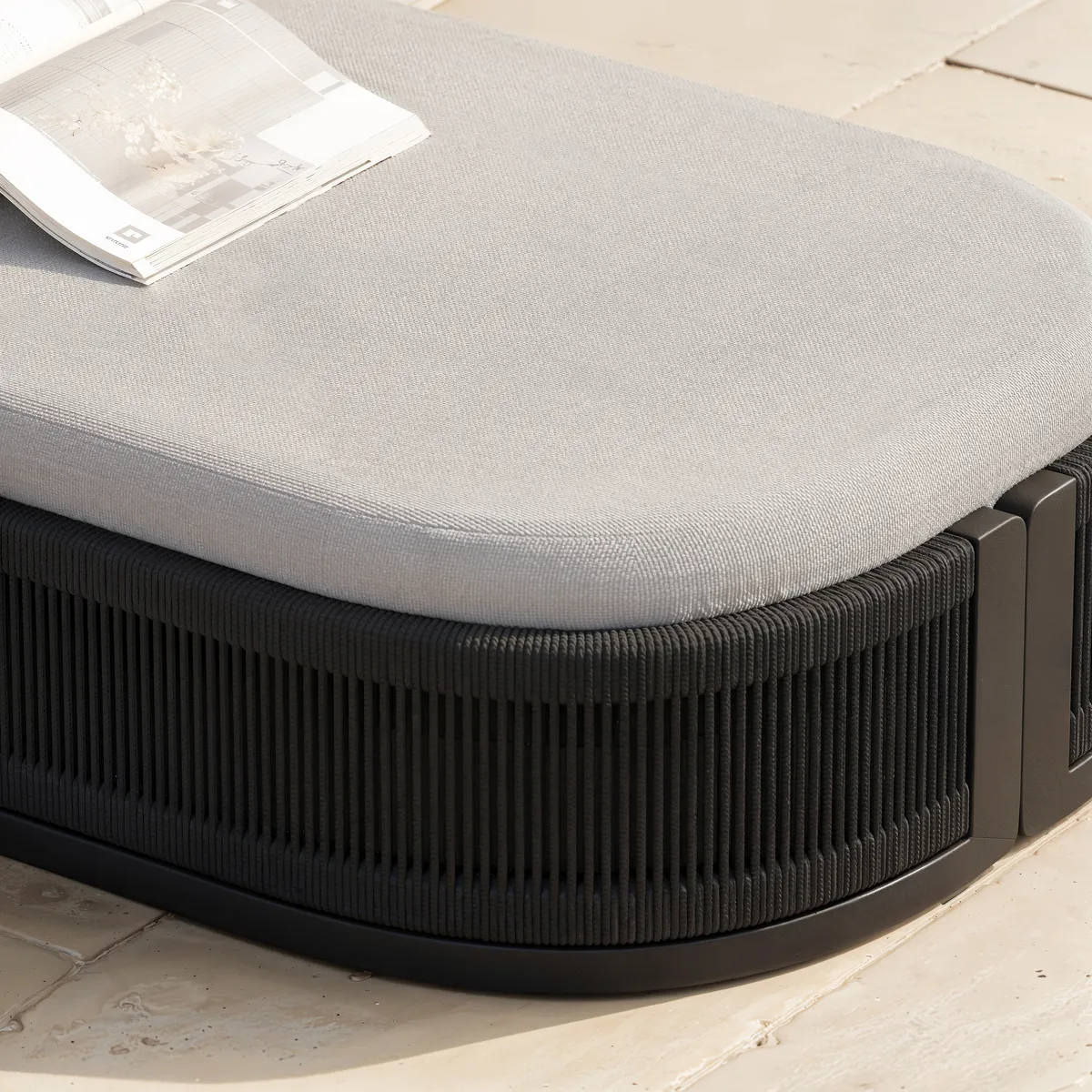 Costra Outdoor Aluminum & Rope Weave Reclining Chaise Lounge — image 29