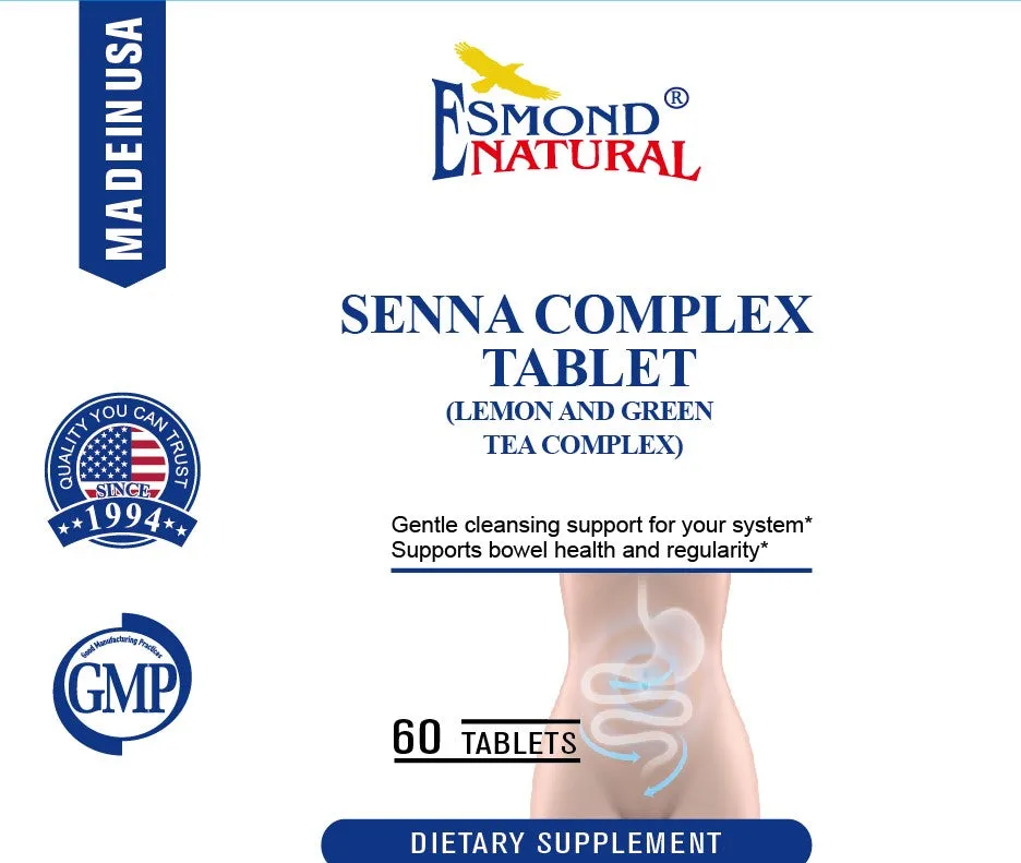Senna Complex Tablet - Lemon & Green Tea (Bowel Health, Cleansing & Regularity), USA, FDA, GMP, NPAC-709.25mg, 60 Tablets — image 2