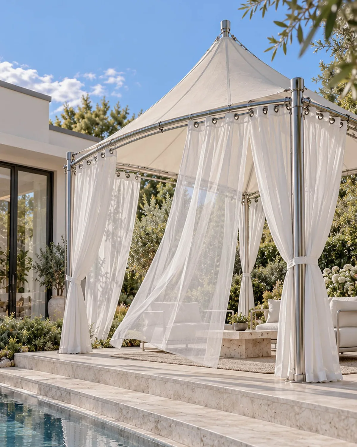 Scottish Custom Outdoor Sheer Curtain — image 3