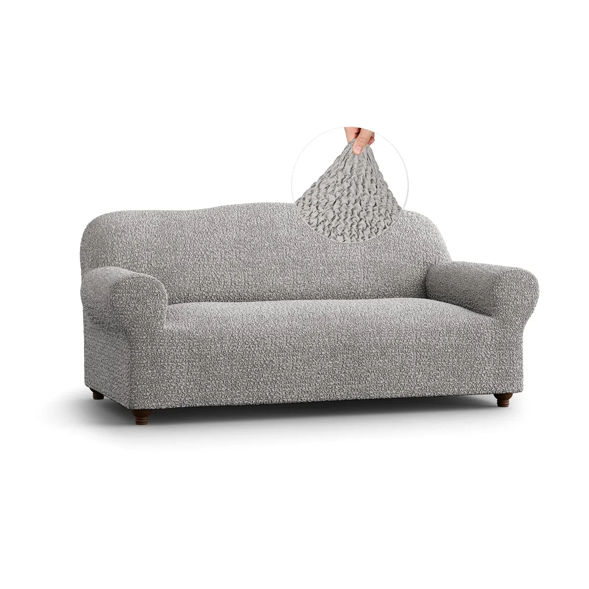 Sofa Slipcovers - 1-Piece Furniture Protector - Form Fit, Machine Washable - CottonRich Collection — image 4