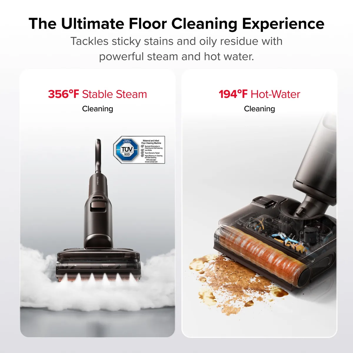 Roborock F25 Ultra Steam Gen 2 – Steam Wet-Dry Vacuum with Turbo Steam & Robotic Arm — image 3