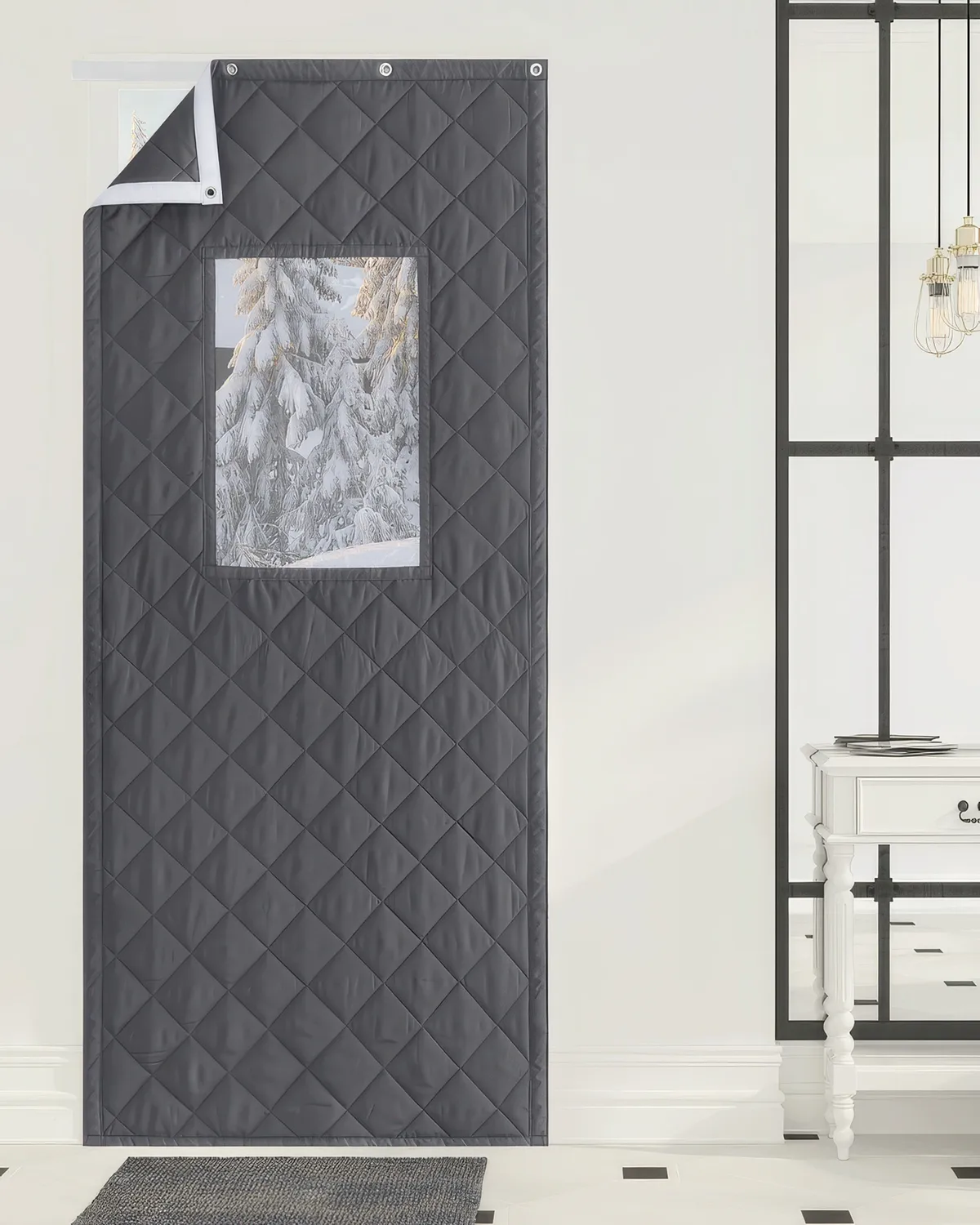 Oxford Thermal Insulated & Soundproof Custom Door Curtain With PVC — image 3