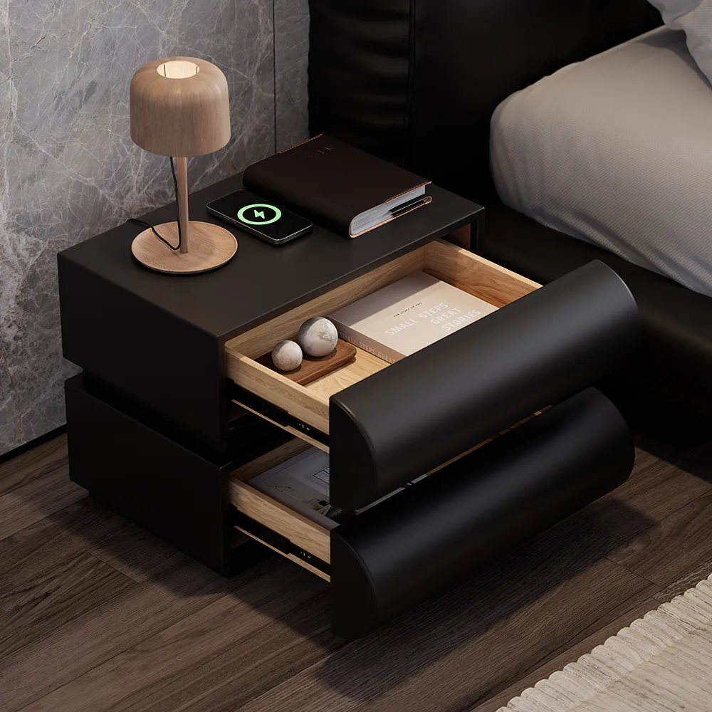 Bedroom Dresser & Vanity Desk Set 6-Drawer Dresser Chest & White Makeup Vanity Set — image 21