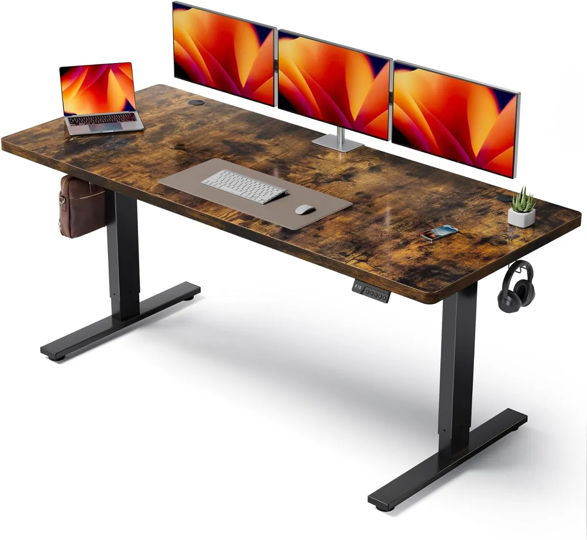 S2 Standing Desk - Black / 30"D x 63"W x 29"H(1"Thickedtion) — image 3