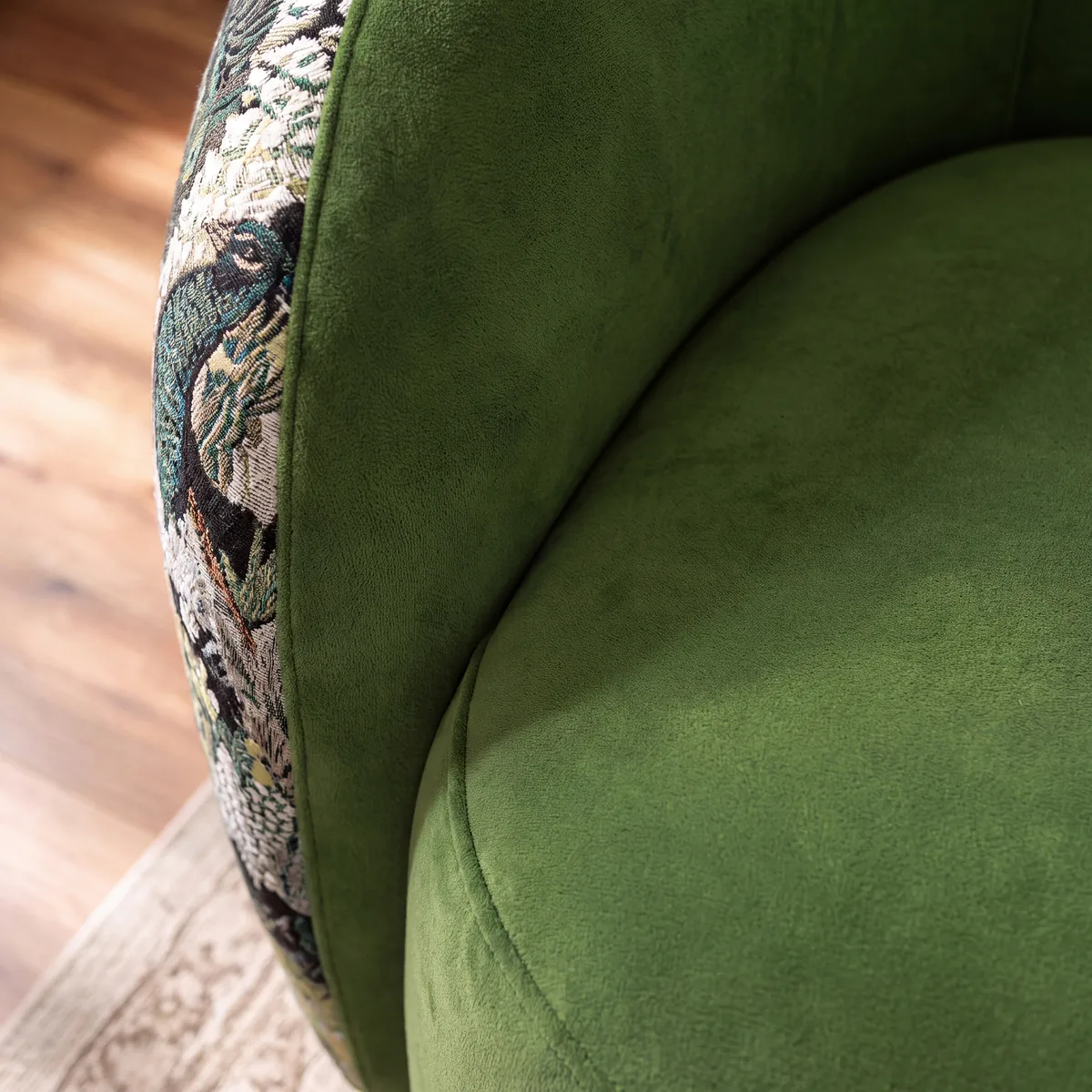 Performance Velvet 360° Swivel Barrel Accent Chair — image 7