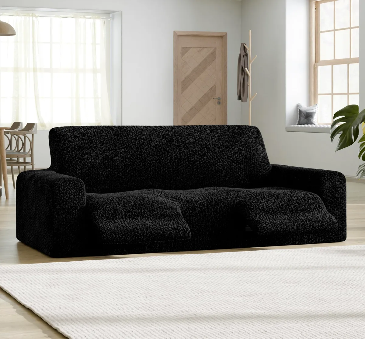 Recliner Sofa Slipcover - 1-Piece Furniture Protector - Form Fit, Machine Washable -VelvetCollection — image 3