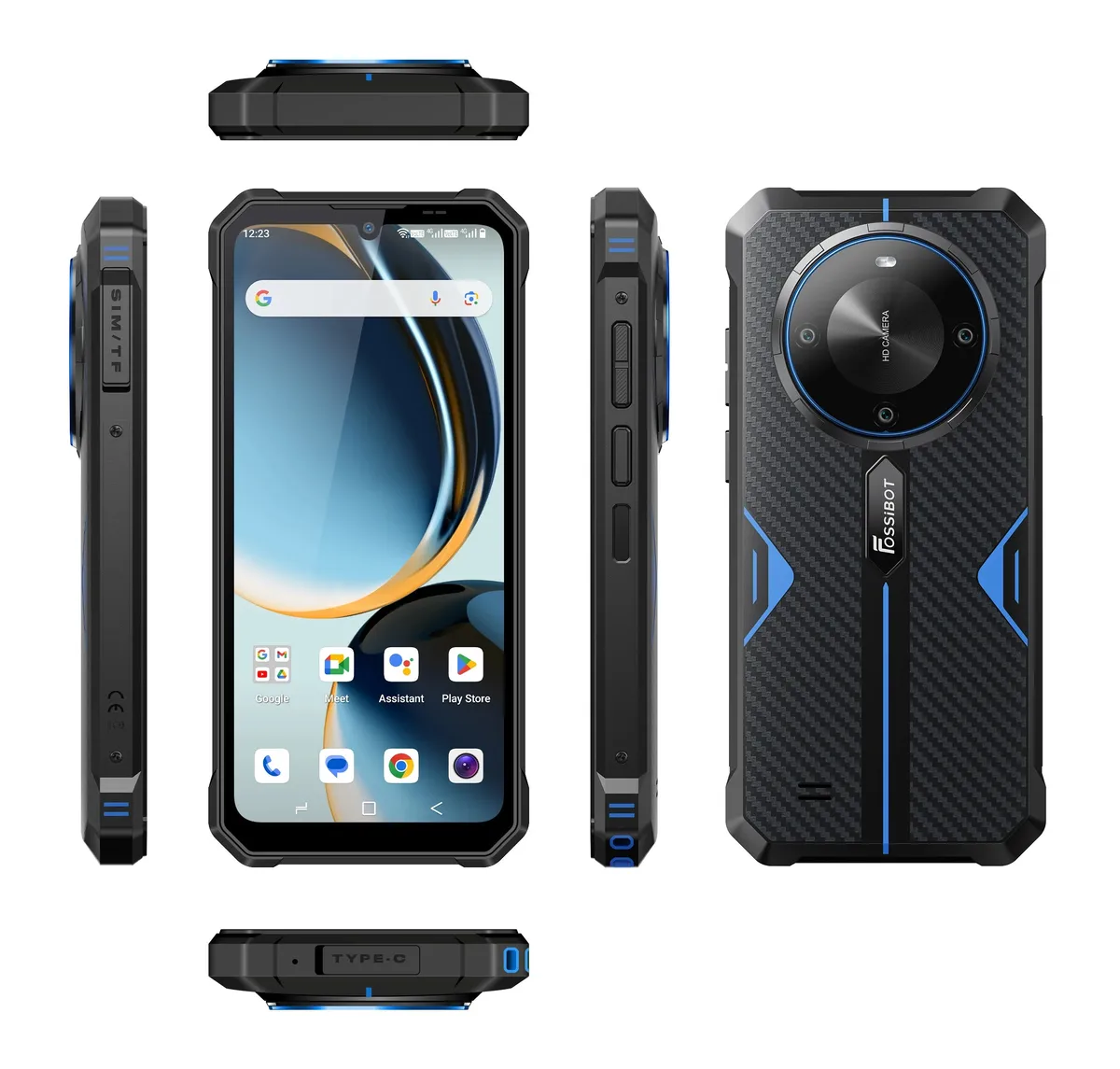 FOSSiBOT F105 12GB+64GB 10300mAh Large Battery 6.745 inch Waterdrop screen Rugged Phone — image 3