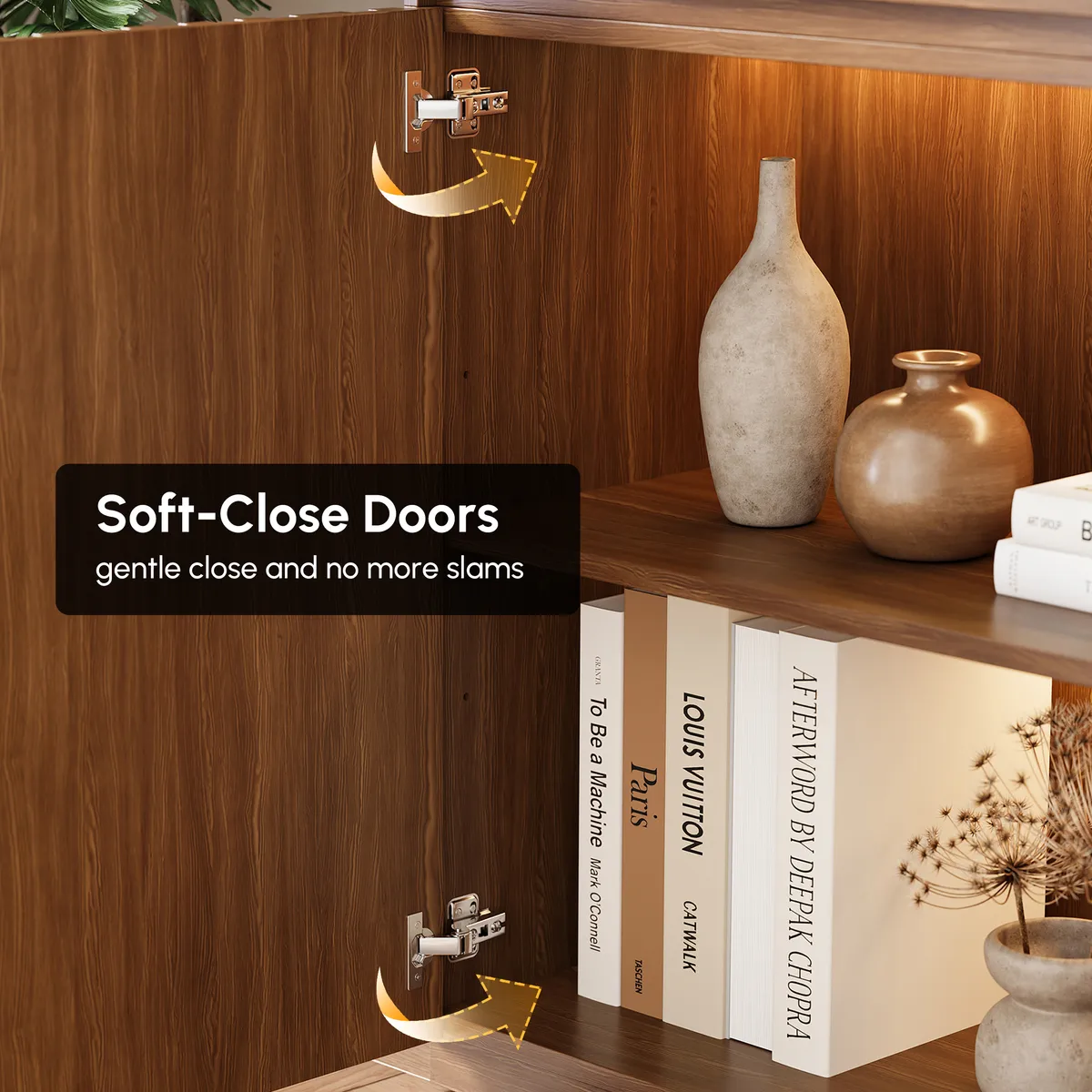 Aura Glass Tall Display Cabinet with LED Light — image 8