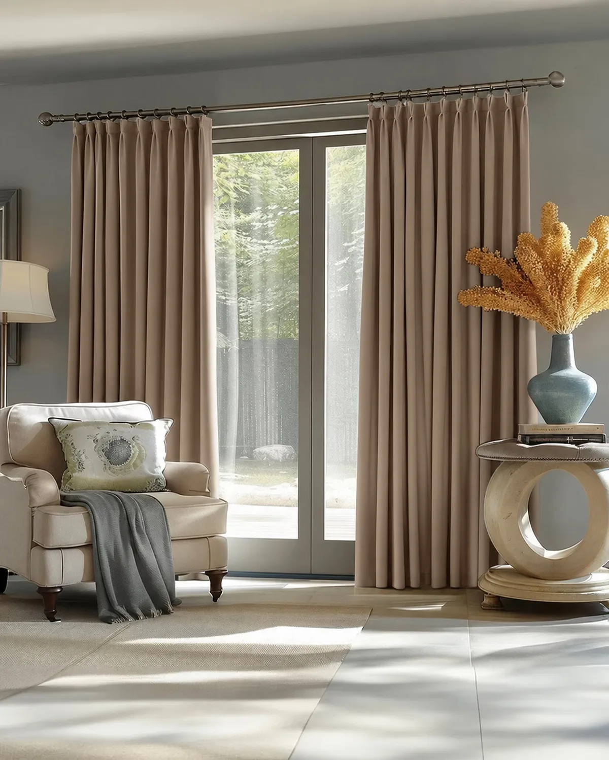 Victoria 100% Blackout OEKO Linen Look Heavyweight Custom Curtain — image 4