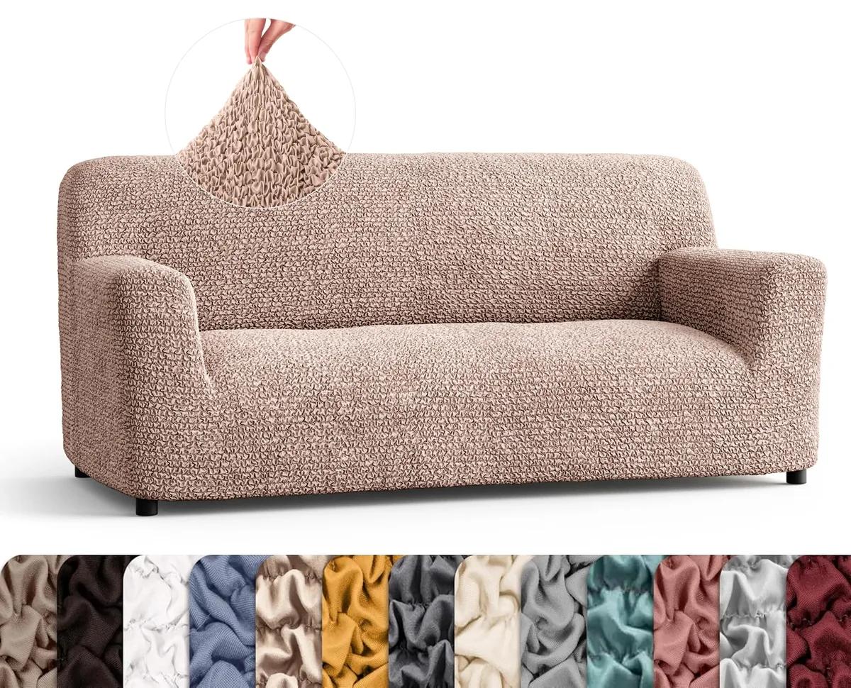 Sofa Slipcovers - 1-Piece Furniture Protector - Form Fit, Machine Washable -MicrofibraCollection — image 9