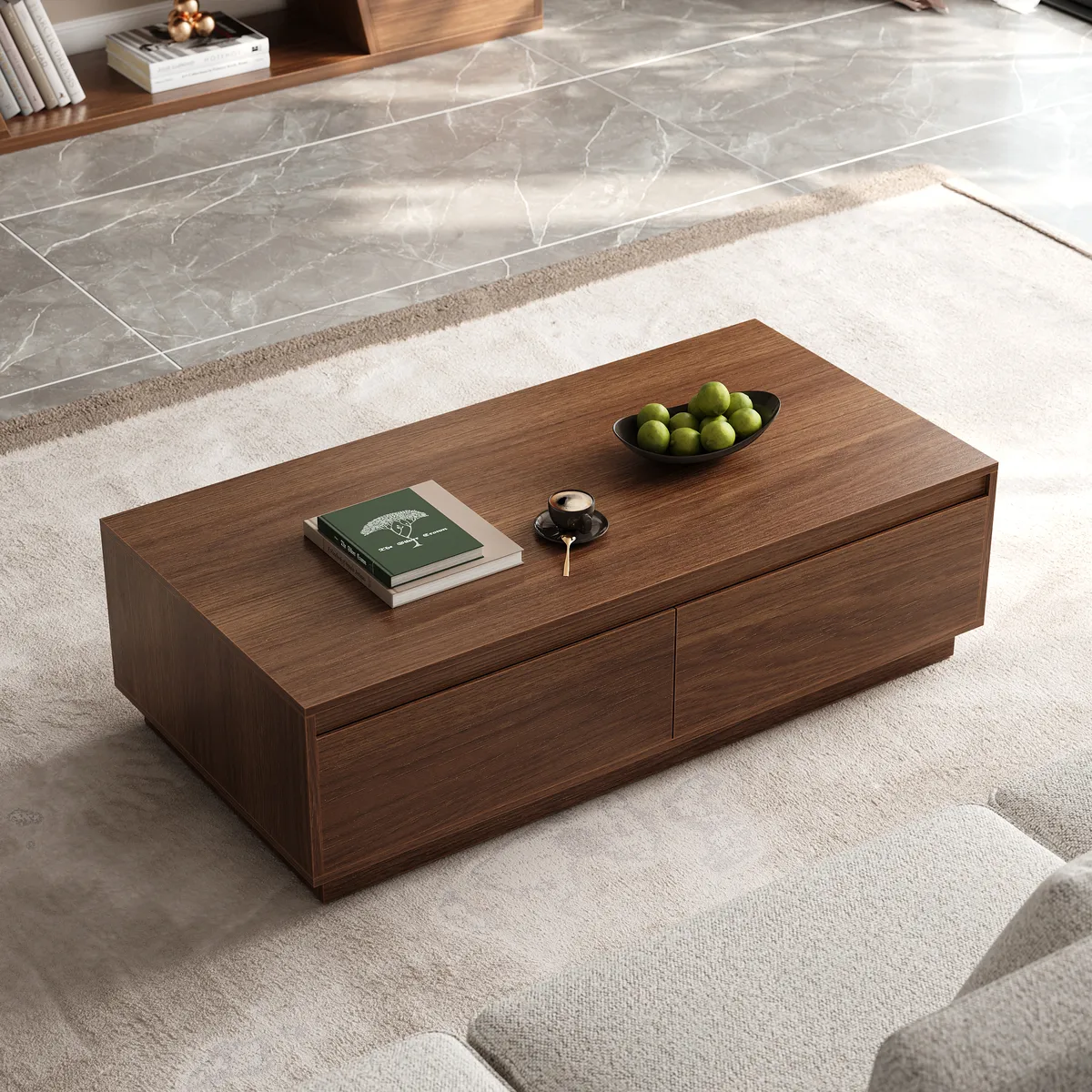 Fero Mid Century Extendable TV Stand & Block Coffee Table Set — image 6