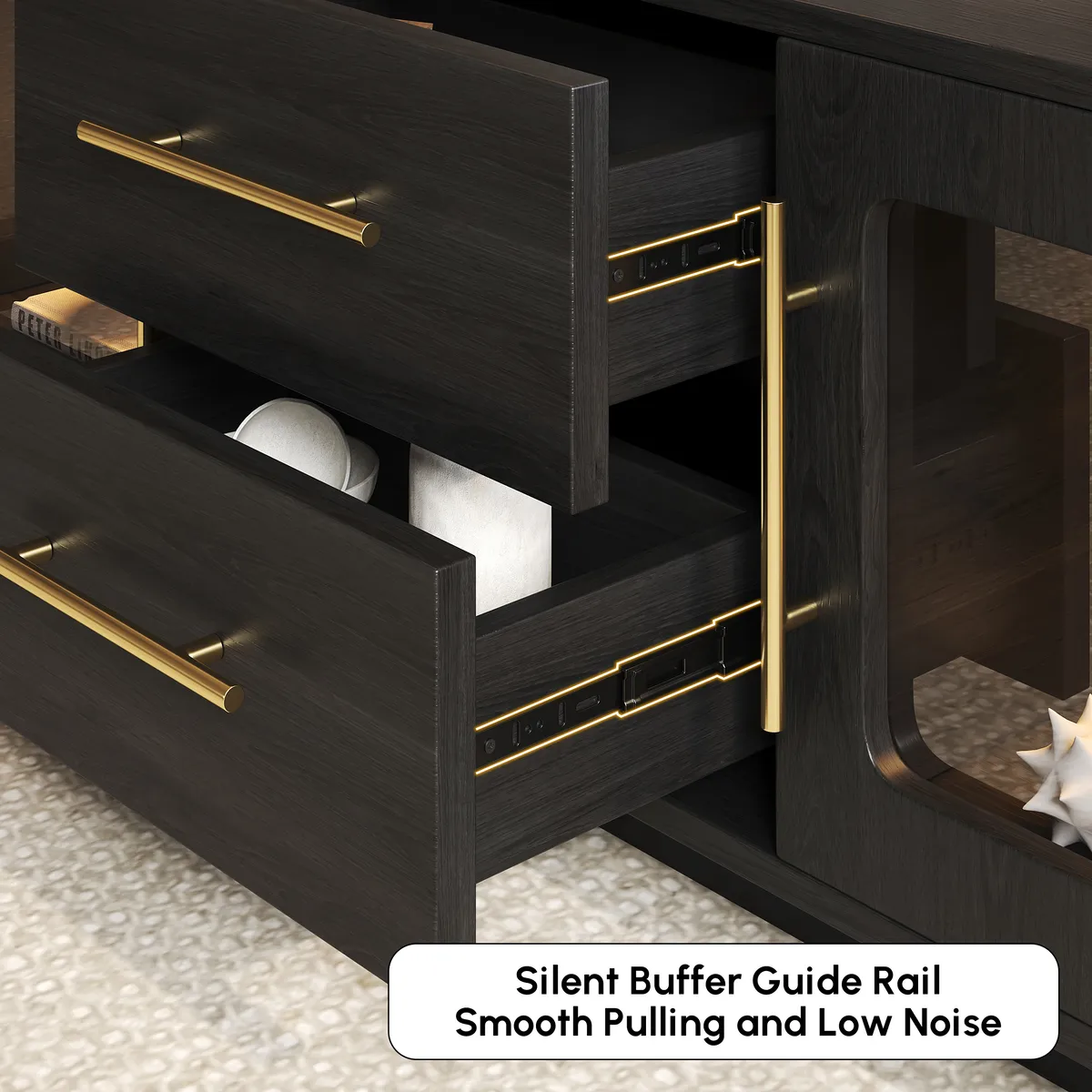 Arune Arched Glass Coffee Table Modern — image 8