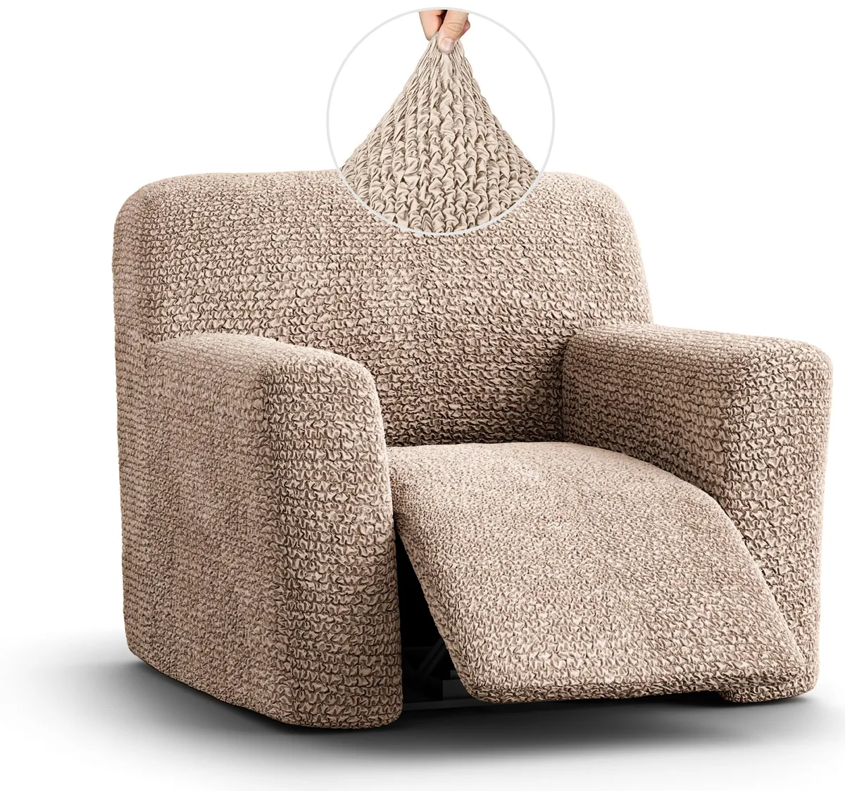 Recliner Chair Slipcover - 1-Piece Furniture Protector - Form Fit, Machine Washable -MicrofibraCollection — image 6