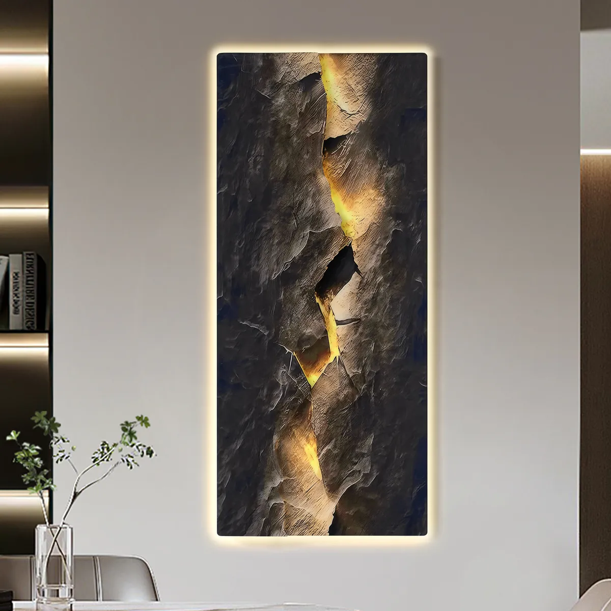 Extra-Large Modern LED Wall Art with Backlit Light Home Decor — USB Powered — image 2