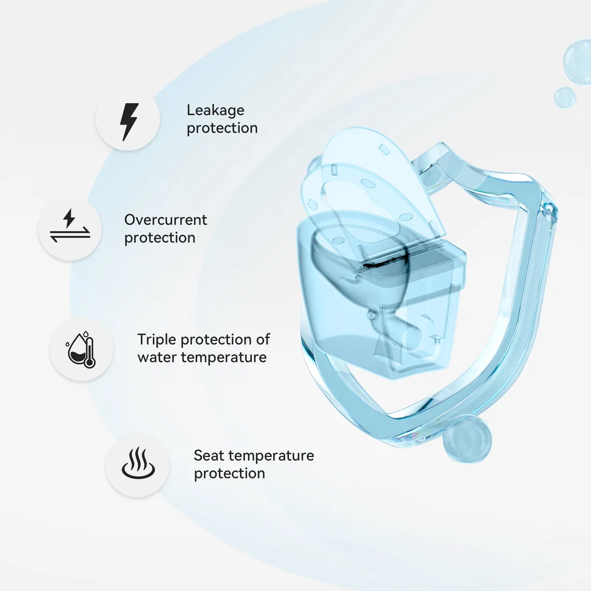 Self Cleaning Heated Seat Japanese Toilet With Bidet Spray And Auto Lid — image 8