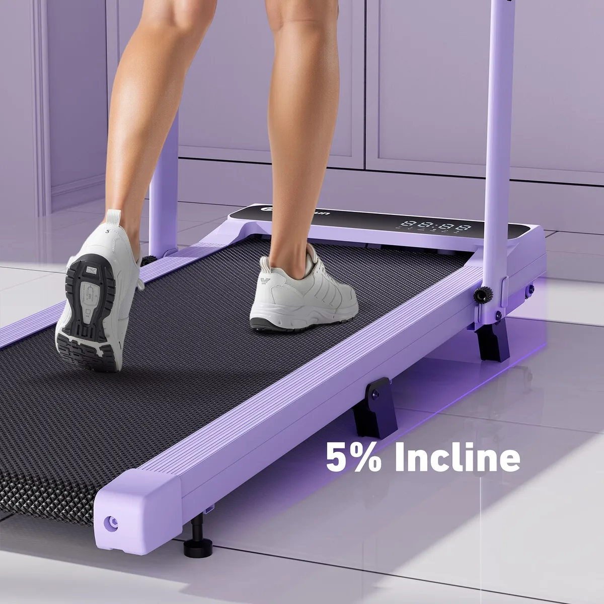 2026 New A6 Plus Handbar 5% Incline 2 in 1 Foldable Treadmill with Whole Screen Upgraded Chip & NFC Support | 300Lbs, 7.5Mph — image 5