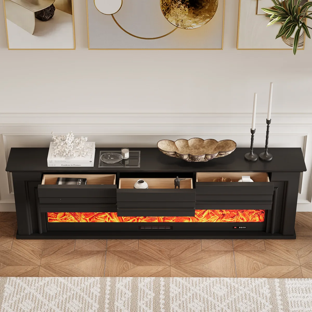 60" Electric Fireplace TV Stand with Remote Control — image 13