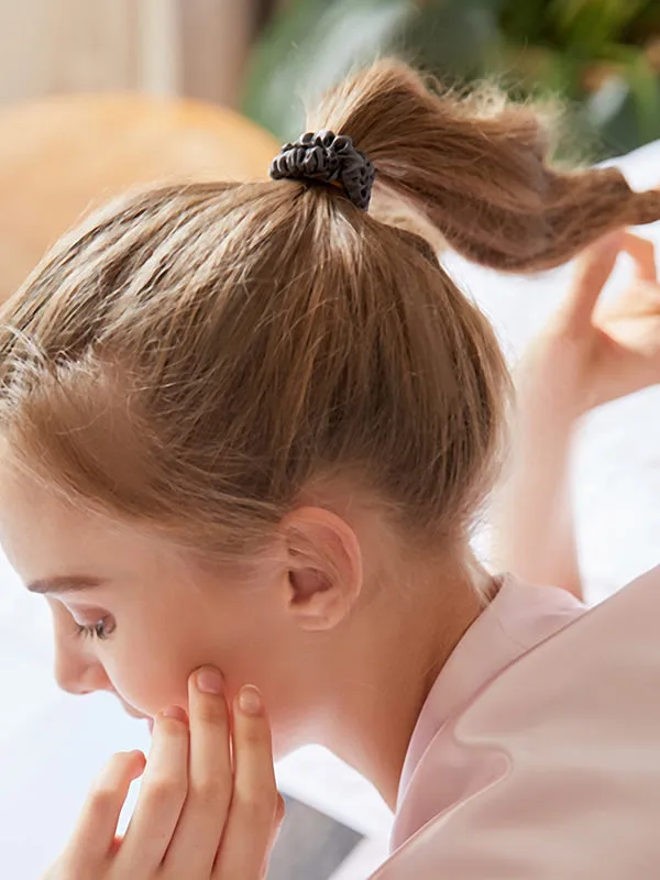 100% Mulberry Silk Soft Skinny Hair Scrunchie — image 5