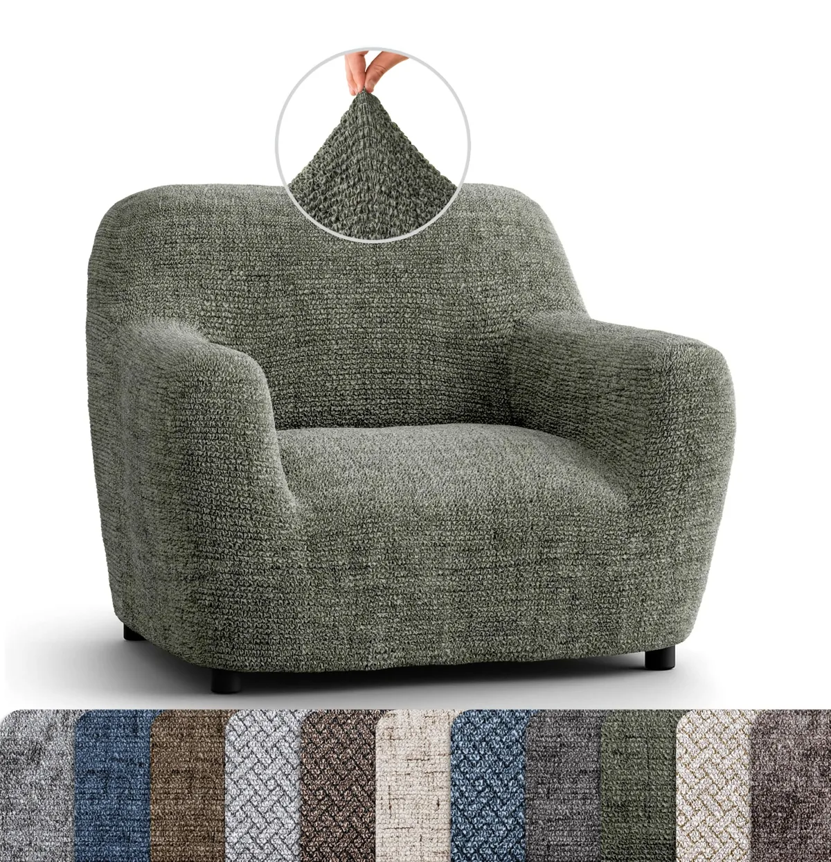 Sofa Slipcovers - 1-Piece Furniture Protector - Form Fit, Machine Washable -Microfibra PrintedCollection — image 4