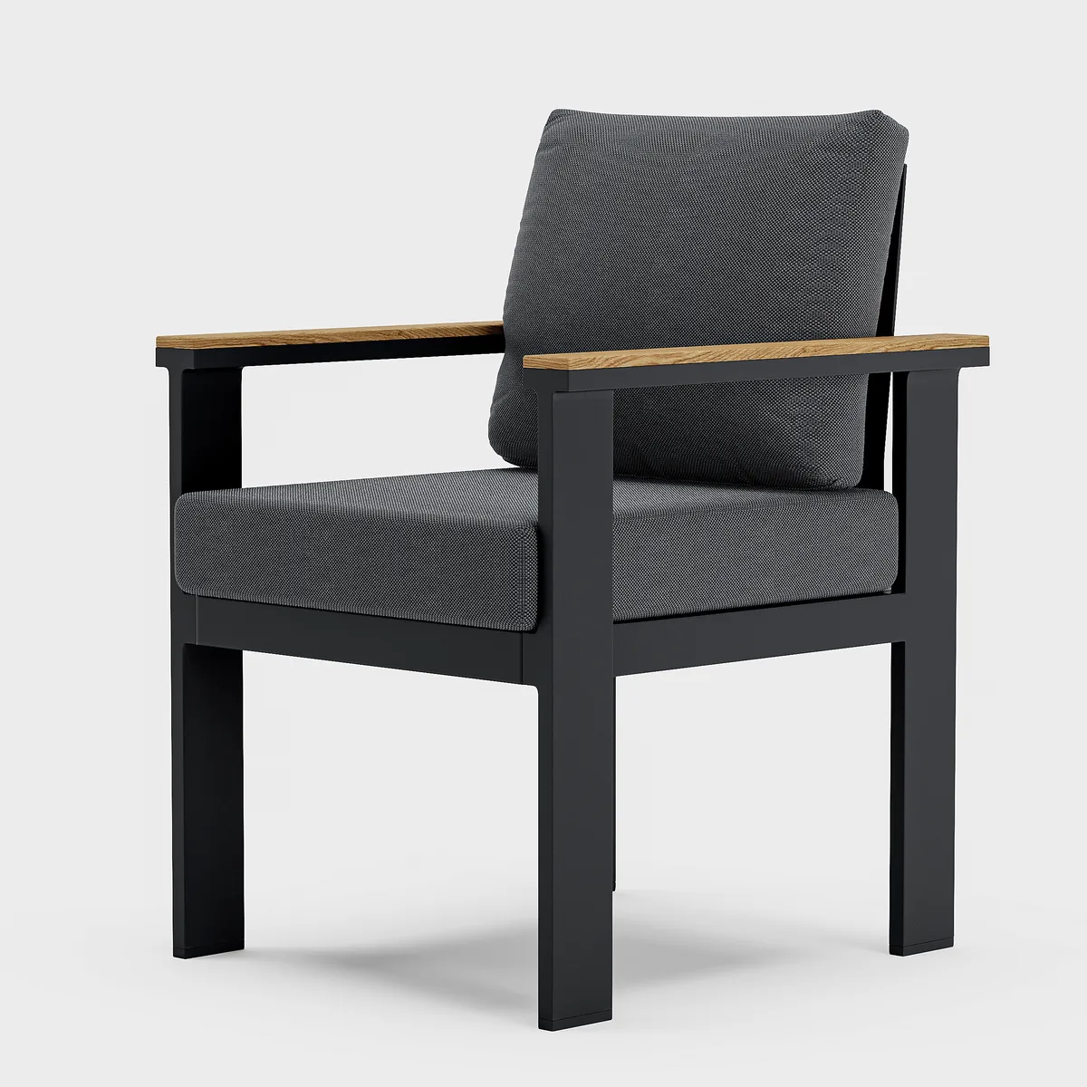 Tevara Outdoor Teak & Aluminum Dining Chairs — image 9