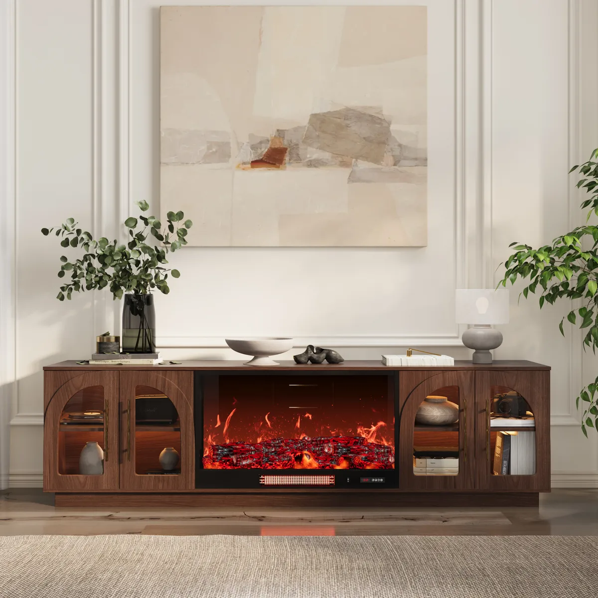 Arune 80" Arched Glass Doors — image 2