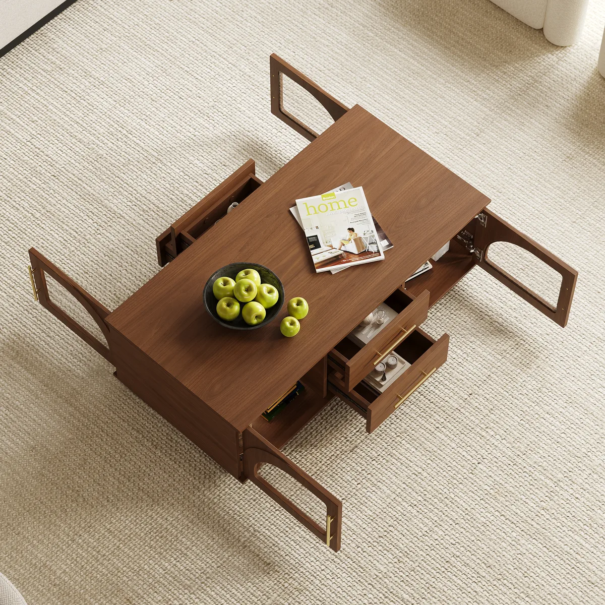 Arune Arched Glass Coffee Table Modern — image 26