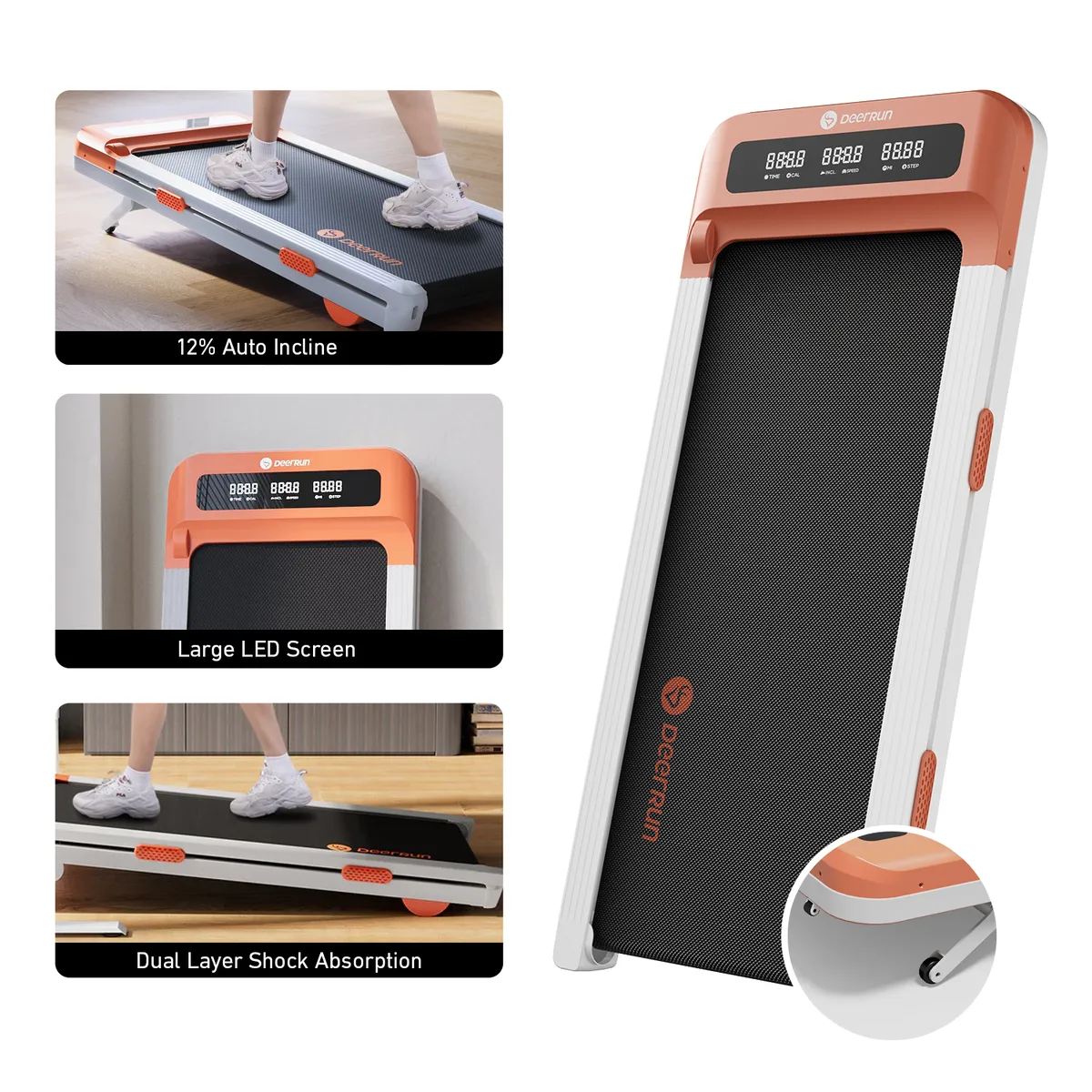 Z10 12% Auto Incline Smart Walking Pad Treadmill with remote — image 9