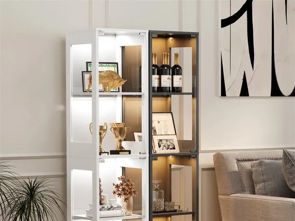 Glass Display Cabinet 15.75in*13.78in*66.73in — image 2