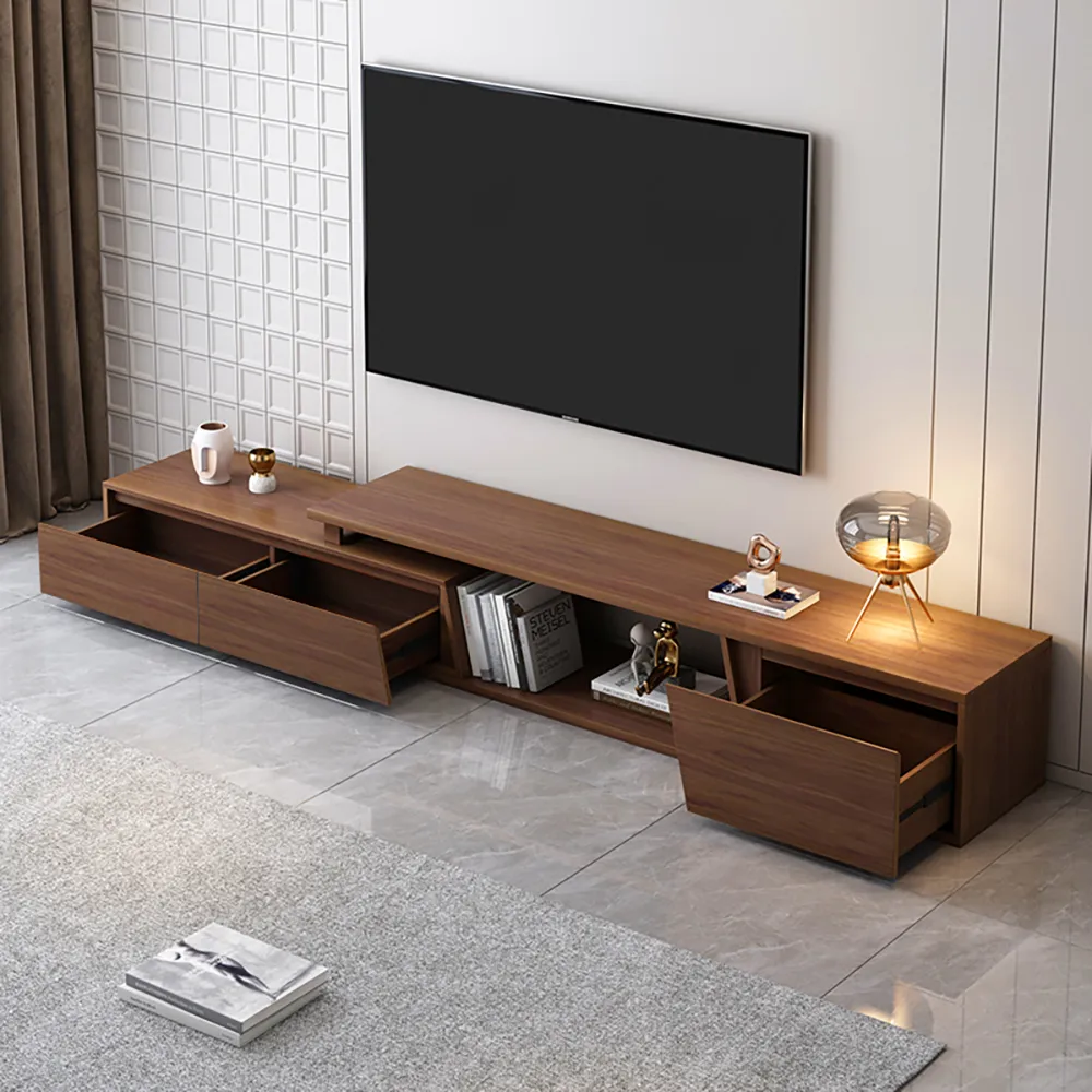 Fero Mid Century Extendable TV Stand & Block Coffee Table Set — image 5