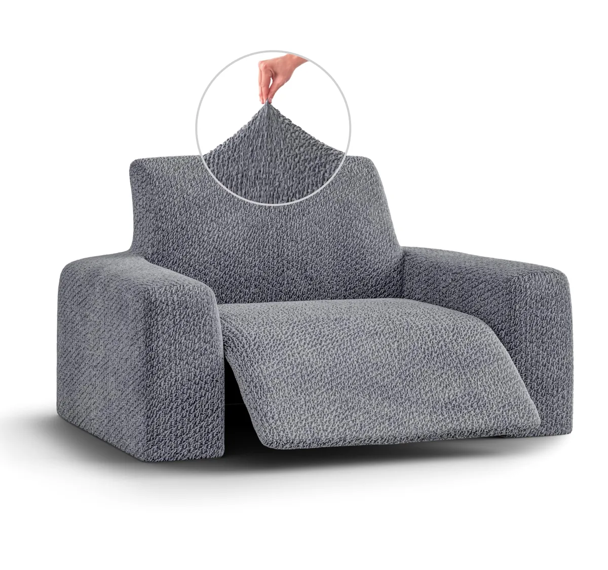 Recliner Chair Slipcover - 1-Piece Furniture Protector - Form Fit, Machine Washable -VelvetCollection — image 4