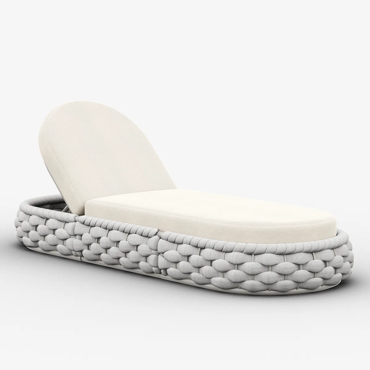 Cocaro Outdoor Aluminum & Rope Weave Adjustable Chaise Lounge — image 28