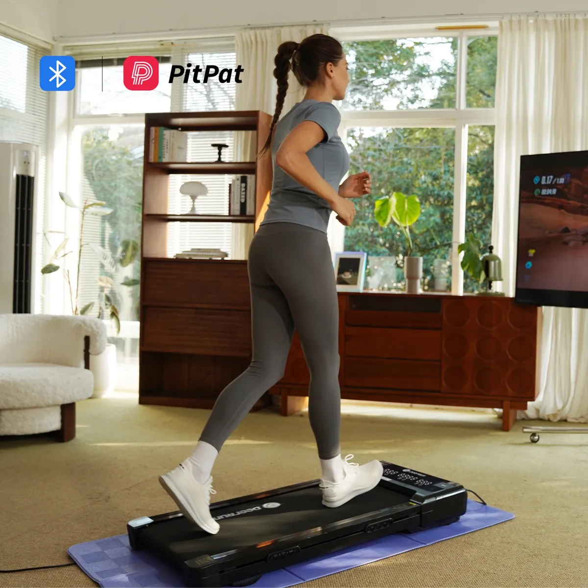 Z10 12% Auto Incline Smart Walking Pad Treadmill with remote — image 4