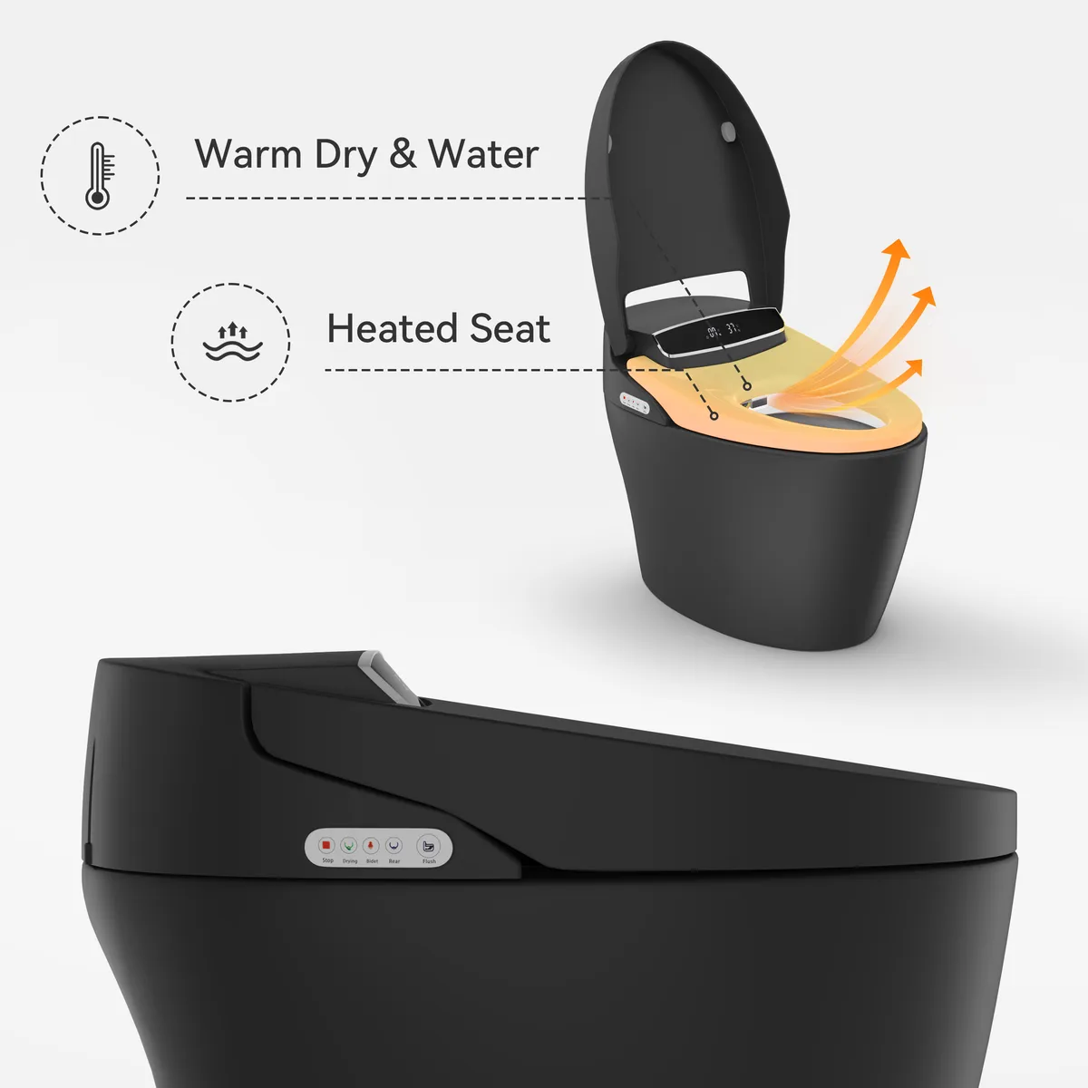 Hynova AX1 Automatic Zero Water Pressure Smart Bidet Toilet — image 15