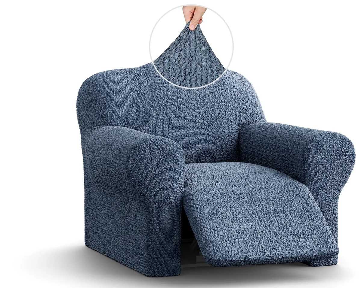 Recliner Chair Slipcover - 1-Piece Furniture Protector - Form Fit, Machine Washable - CottonRich Collection — image 7