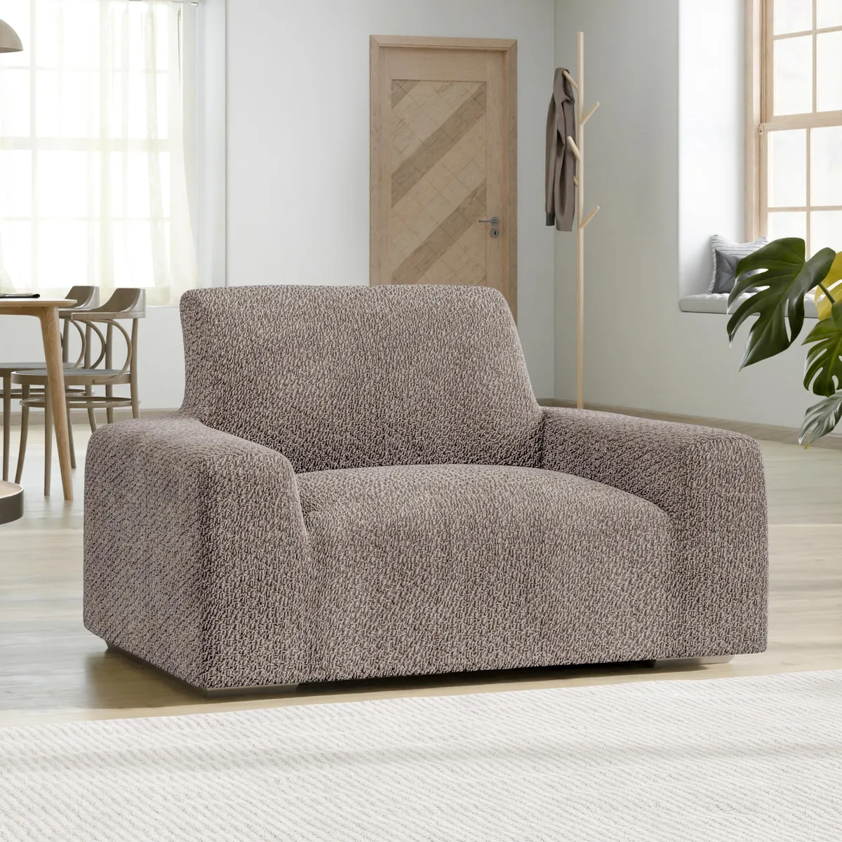 Armchair Slipcovers - 1-Piece Furniture Protector - Form Fit, Machine Washable -VelvetCollection — image 10