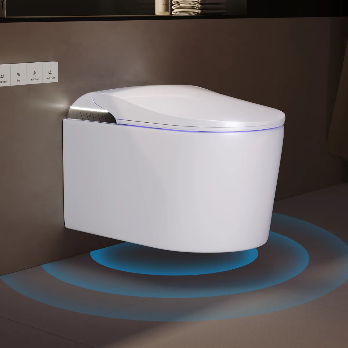 Fitro H3 Wall-Mounted Smart Bidet Toilet with Built-In Tank, Foam Shield, cUPC & ETL — image 12