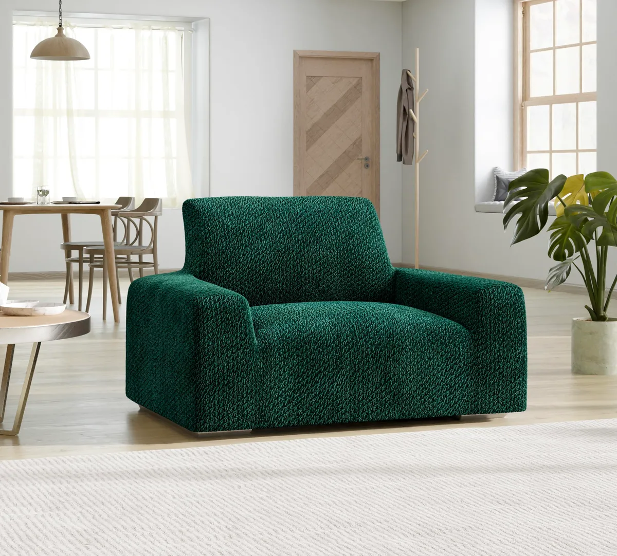 Armchair Slipcovers - 1-Piece Furniture Protector - Form Fit, Machine Washable -VelvetCollection — image 14