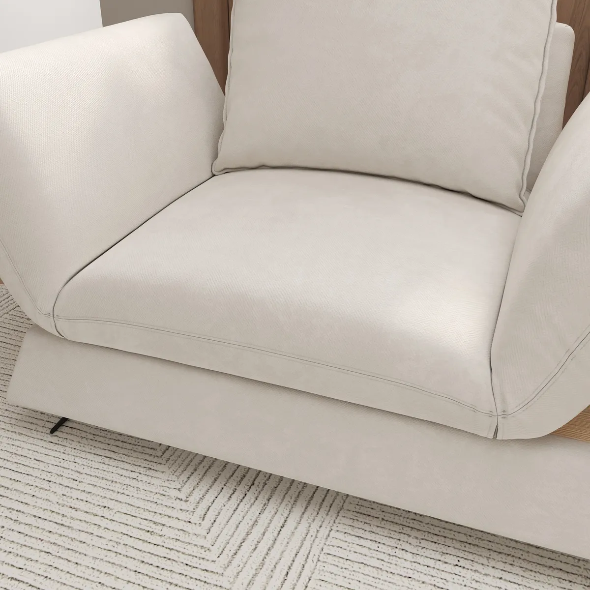 84" Rotatable Convertible Sleeper Sofa Cotton & — image 6
