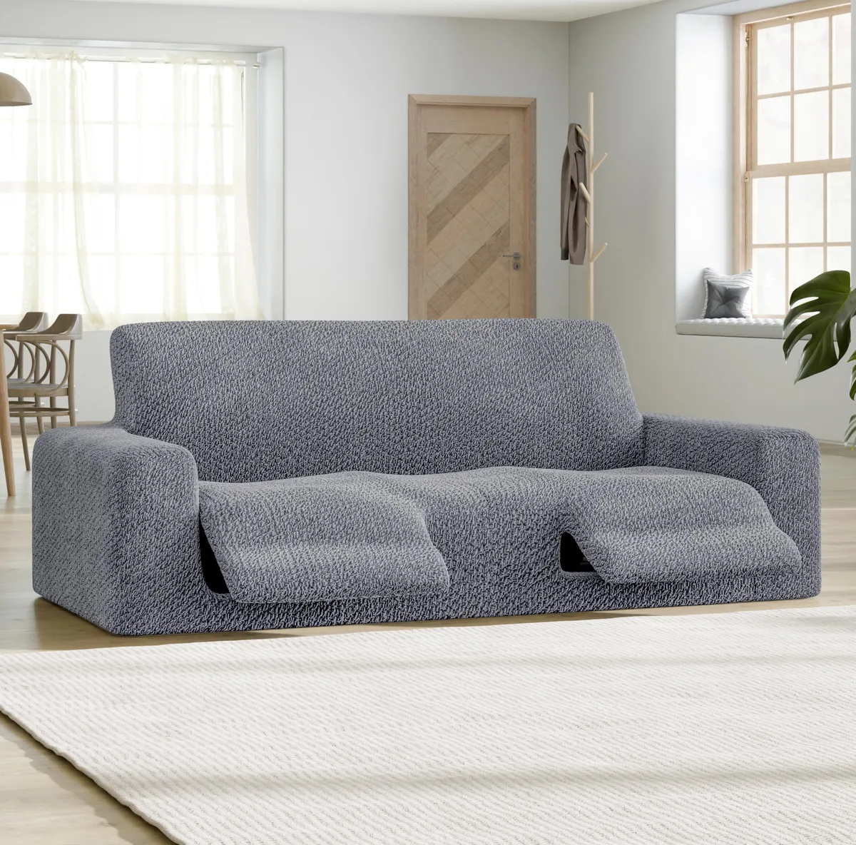 Recliner Sofa Slipcover - 1-Piece Furniture Protector - Form Fit, Machine Washable -VelvetCollection — image 12