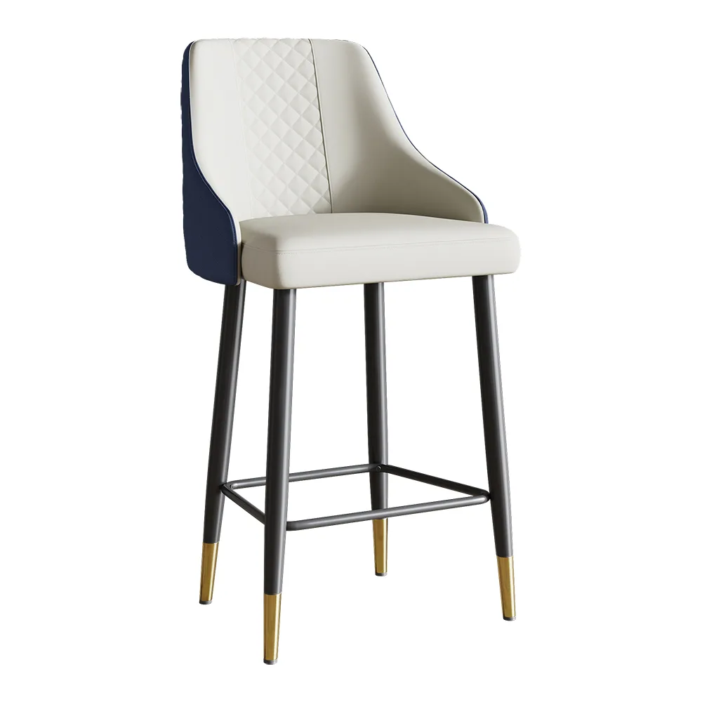 Diamic Black Faux Leather Counter Stool with Upholstered — image 8