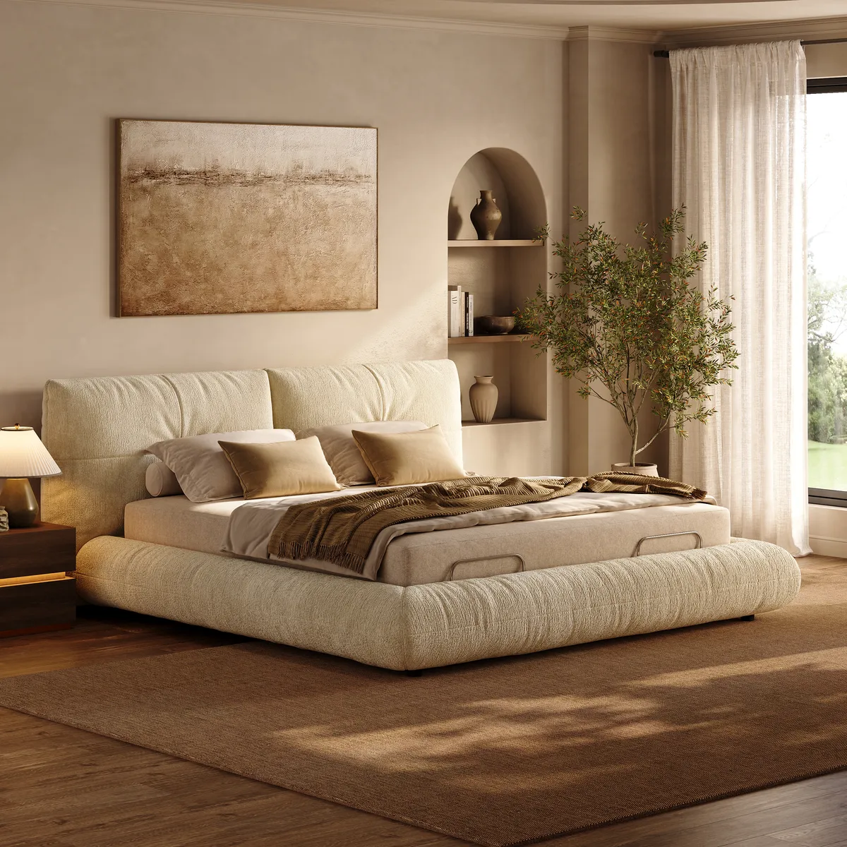 Florvia Performance Chenille Smart Bed Set with Adjustable Base, Massage & Zero Gravity — image 8