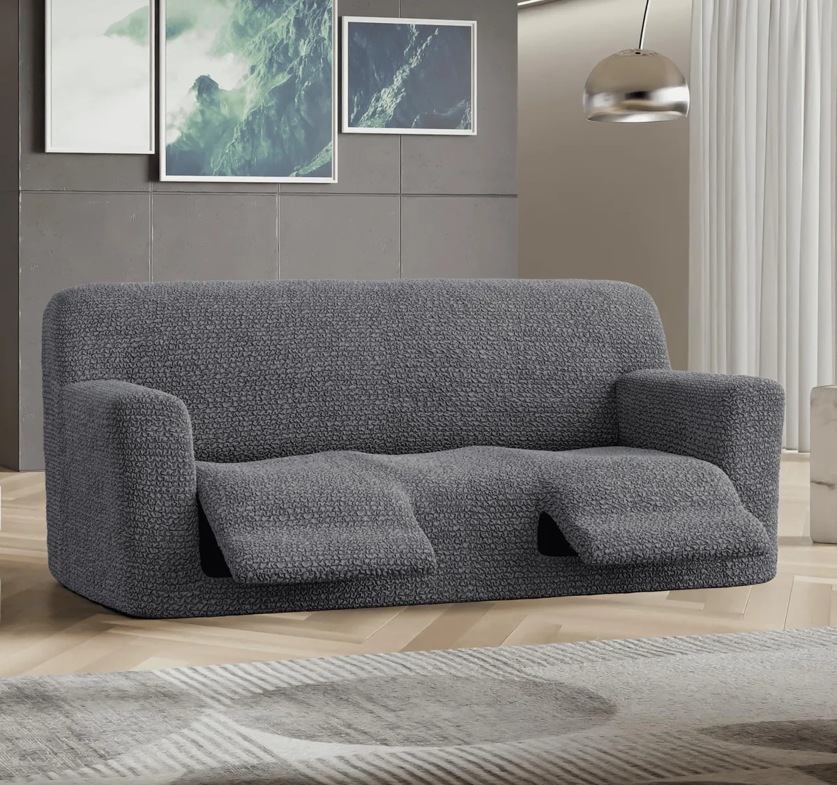 Recliner Sofa Slipcover - 1-Piece Furniture Protector - Form Fit, Machine Washable -MicrofibraCollection — image 16